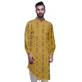 thumbnail image 2 of Atasi Kurta Traditionnel en Rayonne Imprimée à Col Mandarin pour Hommes Chemise Décontractée, 2 of 6