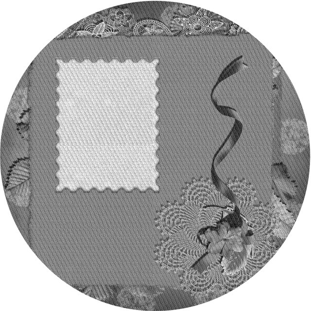 Ahgly Tapis Rond Lavable en Machine Intérieur Transitionnel Gris Carbone, 4 Pieds Rond