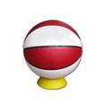 thumbnail image 2 of QualitChoice Support de Ballon Soccer Rugby Soccer Basketball Volleyball Jeu de Quilles Base Réutilisable Présentoir d'Entraînement pour Dortoir pour Garçons Blanc 1ensemble, 2 of 6