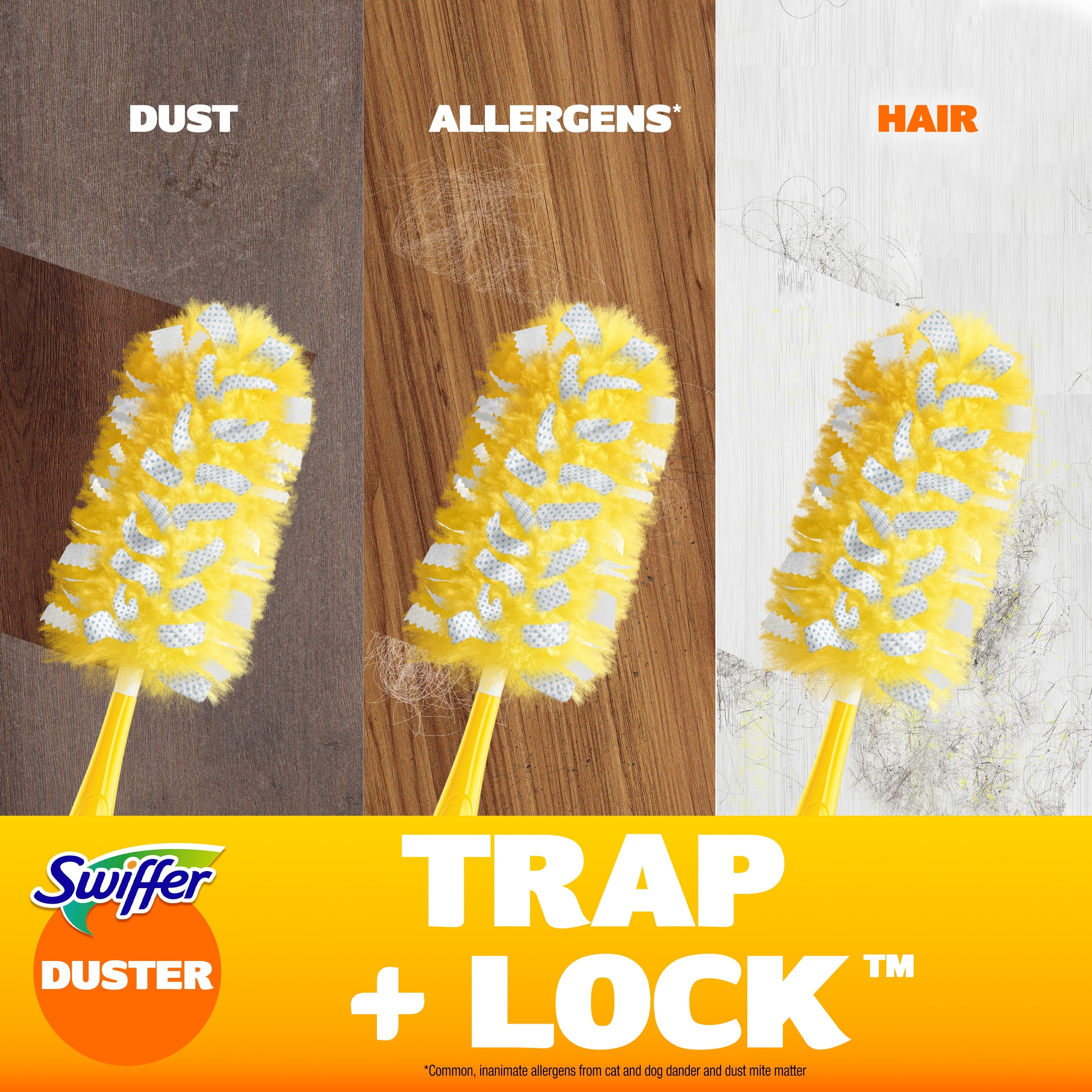 Swiffer Dusters Heavy Duty Multi-Surface Duster Refills for Cleaning, Unscented, 3 Count