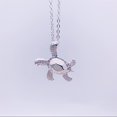thumbnail image 3 of RYRDWP Sea Turtle Ocean Blue Fire Opal Inlay Jewelry Necklace, 3 of 5
