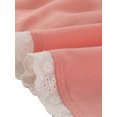 thumbnail image 5 of INSPIRE CHIC Robe Midi à Étages pour Femme à Encolure Carrée, Manches Courtes, Garniture en Dentelle, Rose G, 5 of 5