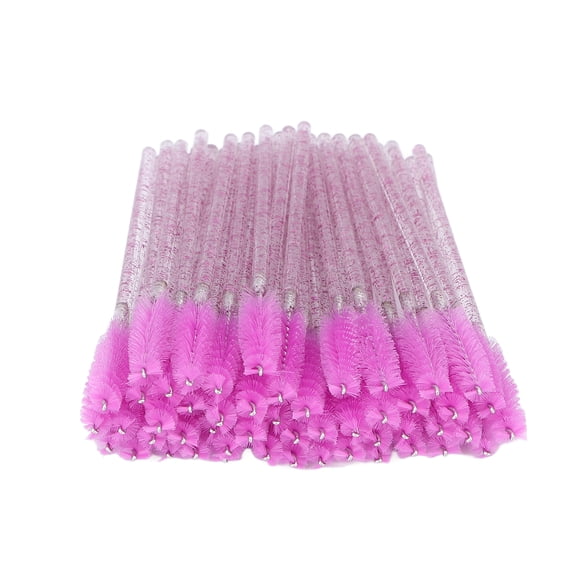 Eyelash Mascara Wands, Portable Flexible Mascara Brush Wands Dual Purpose  For Beauty Salon For Girls Purple