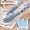 thumbnail image 4 of YAOMOBB Cleaning Gloves Cute Panda Pattern Dishwashing Gloves Waterproof Plush Housework Essential, 4 of 5