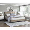 thumbnail image 2 of Lexicon Newberry Velvet Queen Platform Bed in Light brown, 2 of 9