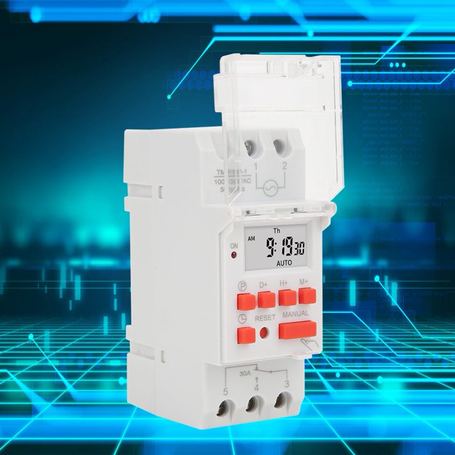 Timer On Off Timer Control Programmable Timer Switch TM919B-1 100-130V AC 30A Weekly Timer Switch LCD On Off Control Programmable Time Relay
