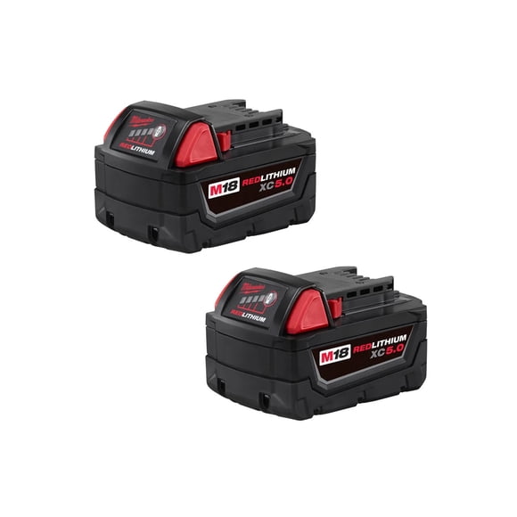 Milwaukee 48-11-1852 M18 REDLITHIUM XC5.0 Extended Capacity Battery (2-Pack)
