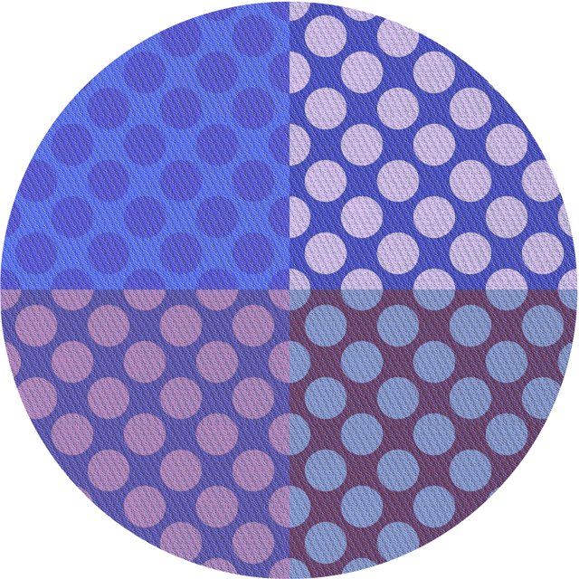 Ahgly Company Tapis Rond Lavable en Machine Intérieur Transitionnel Violet Améthyste Violet, 5 Pieds Rond