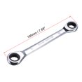 thumbnail image 2 of Unique Bargains Double Box End Ratcheting Wrench (14 x15mm) Metric 72 Teeth 12 Point Ratchet Spanner Tools, CR-V, 2 of 5