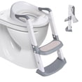thumbnail image 1 of Foldable Potty Training Toilet Seat, One-Click Folding&5 Adjustable Height, Toddler Toilet Potty Chair with Anti-Slip Step Stool Ladder and Soft Padded Cushion, 1 of 7