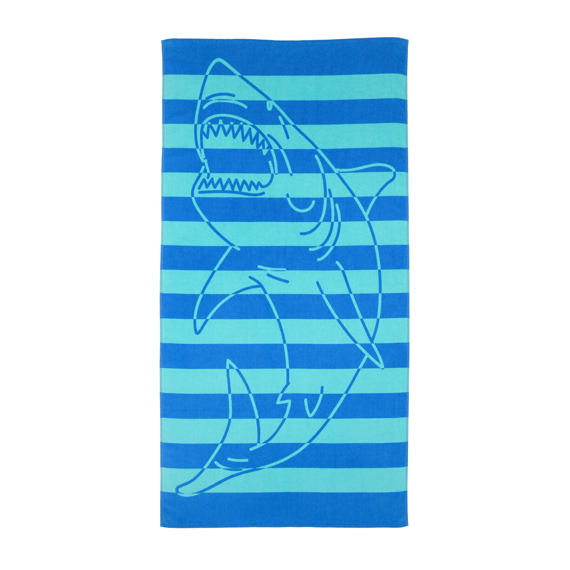 Serviette de plage attaque de requin Mainstays, 60 po x 30 po, multicolore