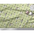 thumbnail image 3 of Soimoi Modal Satin Fabric Dot & Penguin Ocean Print Fabric by the Yard 42 Inch Wide, 3 of 3