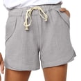 thumbnail image 2 of Birdeem Womens Plus Size Drawstring Casual Elastic Waist Pocket Loose Solid Shorts Pants, 2 of 7