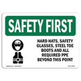 thumbnail image 1 of SignMission OS-SF-D-35-L-10656 OSHA Premier Signe de Sécurité - Casques de Sécurité avec Symbole, 1 of 1