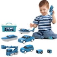thumbnail image 5 of Chmadoxn Magnetic Transform Engineering Car Assembled Toys Transforming Robot Toys Set For Boys 6 In 1 Magnetic Construction Trucks Transform Robot Play Vehicles deformity deformity, 5 of 5