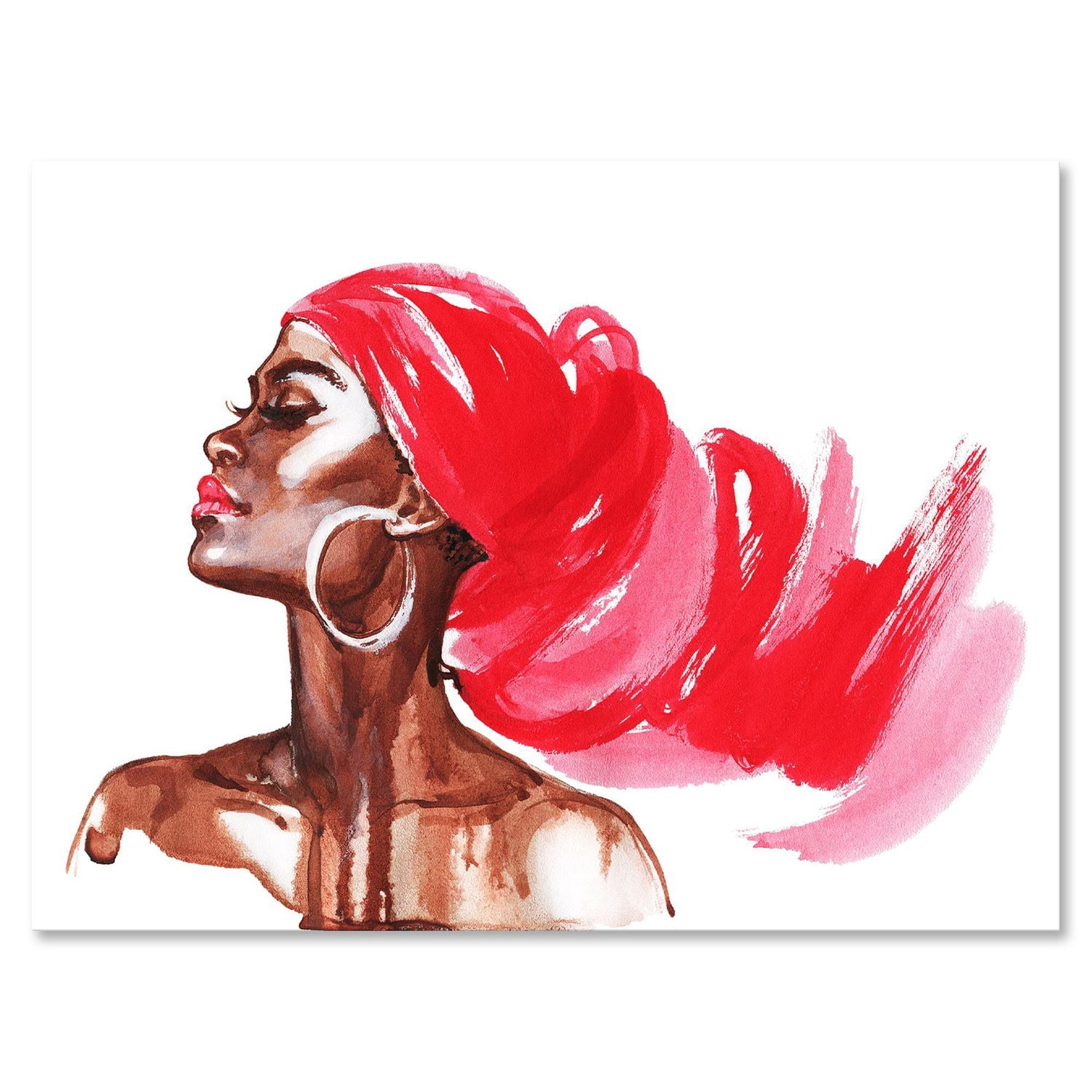 Designart Portrait de femme afro-américaine IX Art mural sur toile