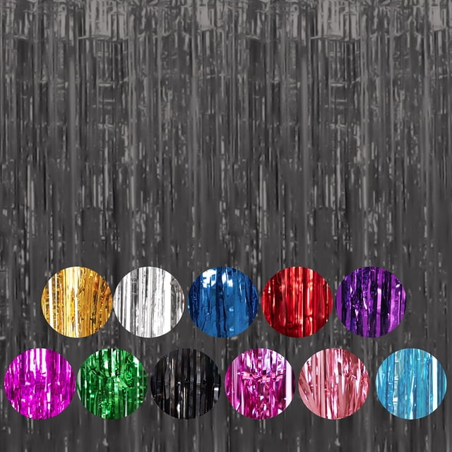1pcs Set 9.8ft Gold Aluminium Foil For Birthday Party Photo Backdrop Fringe Curtain Tinsel Curtain Backdrop Streamers Party 1pcs Set 9.8ft Gold Aluminium Foil Photo Backdrop For Birthday Party Stream