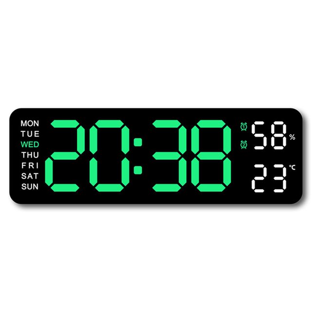 pitrice Multifunctional Living Room Wall Clock Adjustable Brightness 6. Summer Time Style 7