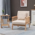 thumbnail image 2 of HOMCOM Fauteuils d'Appoint avec Oreiller, Siège et Dossier Rembourrés, Fauteuil, 2 of 10