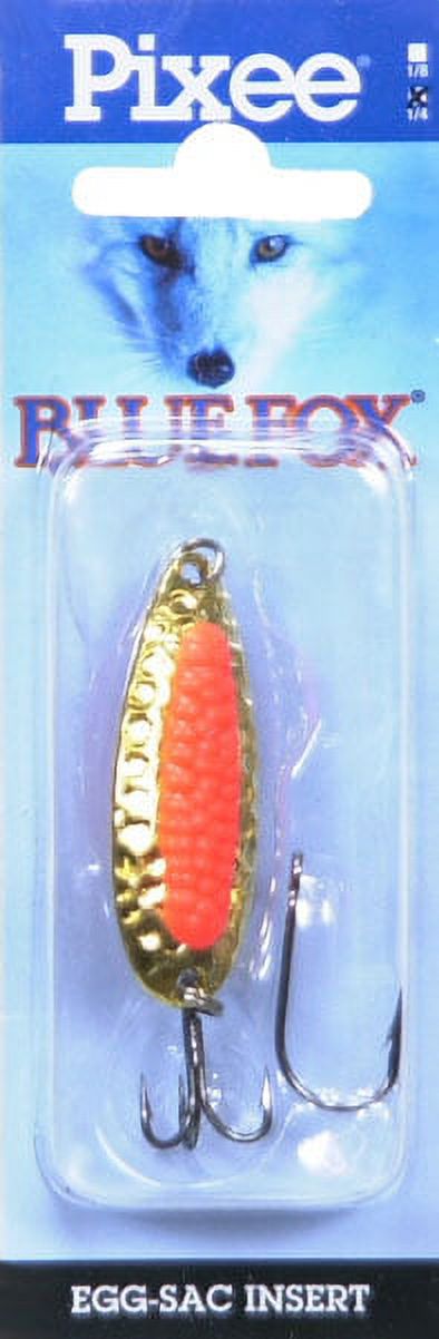 Blue Fox Pixee Spoon 1/4 oz., Gold Plated/Flo. Orange Insert