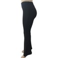 thumbnail image 4 of Leggings Élastiques Solides Mode Femme Pantalons Évasés, 4 of 6