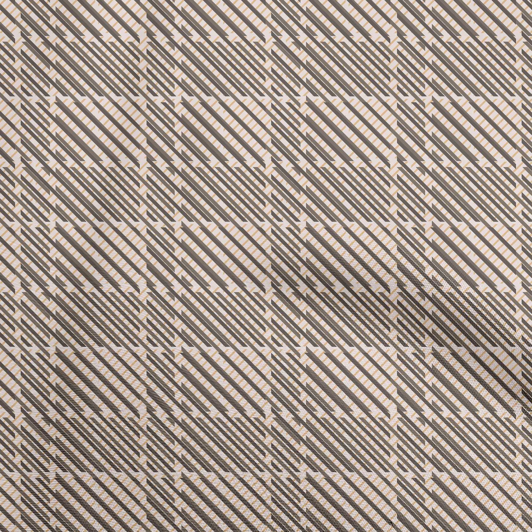 oneOone Rayon Light Brown Fabric Diagonal Sewing Material Print Fabric By The Yard 56 Inch Wide