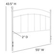 thumbnail image 2 of Woodstock Decorative White Metal Full Size Headboard, 2 of 9