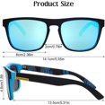 thumbnail image 2 of WWS-3 Pcs Lunettes de Soleil pour Hommes Polarisées Carrées pour Course en Plein Air Golf Conduite Pêche Voyage, 2 of 4