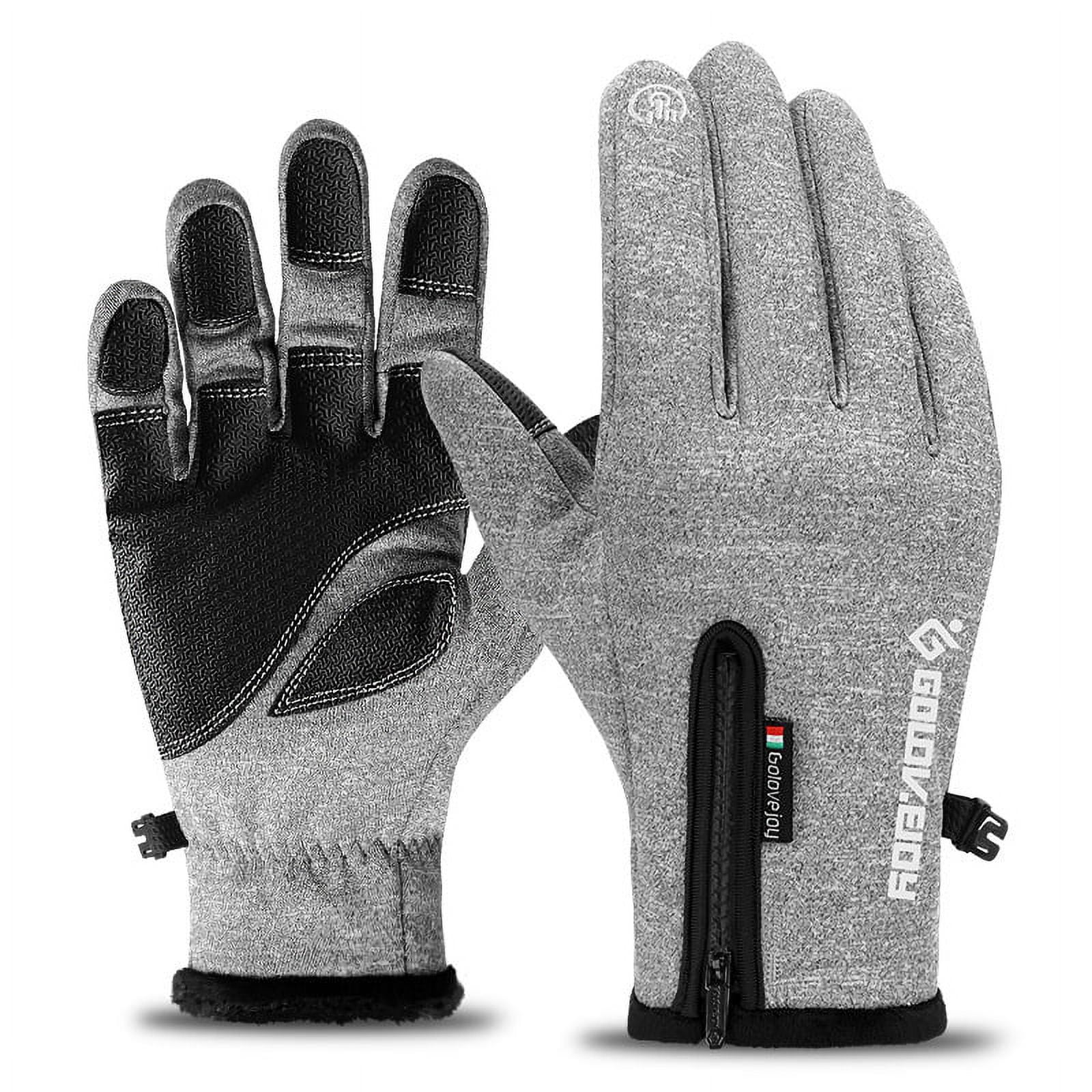 Mens Winter Gloves -30℉Windproof Waterproof Touch Screen Gloves for Outdoor Work