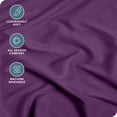 thumbnail image 2 of Bare Home Fitted Sheet - Premium 1800 Collection - Deep Pocket - Ultra-Soft Wrinkle Resistant - Twin, Plum, 2 of 7