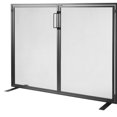 thumbnail image 1 of KFFKFF Single Panel Fireplace Screen with Door, Robust Iron Mesh, 38.98"(L) x30.7"(H) Spark Protection Cover, Easy Set-Up, Independent Fire Barrier Grid for Living Room Home Embellishment, 1 of 9