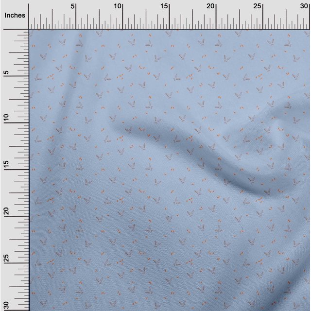 oneOone Viscose Jersey Fabric Carrot & Rabbit Face Animal Print Fabric by Yard 60 Inch Wide