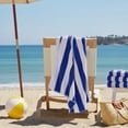 thumbnail image 3 of Mainstays Cabana Stripe Decorative Beach Towels, 4-Pack, Blue, 3 of 5