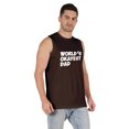 thumbnail image 2 of Inkmeso Printed Graphic World Okayest Dad€ T-Shirt For Mens Best Daddy Ever Gift T-Shirt, 2 of 7