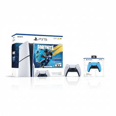 Sony PlayStation 5 Ensemble des Fêtes avec Disque + Manette Sans Fil DualSense PlayStation 5 Bleu Étoilé - Comprend une Console PS5 et une Manette DualSense