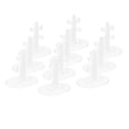 thumbnail image 1 of HILABEE 10 Pieces Doll Display Stand Holder Plastic Doll Stand Holder for 12 Inch Dolls, 1, 1 of 9