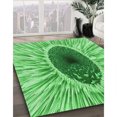 thumbnail image 3 of Ahgly Company Machine Washable Indoor Square Transitional Green Area Rugs, 6' Square, 3 of 7