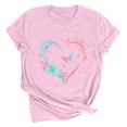 thumbnail image 2 of QIPOPIQ Women's Graphic Letter Print T Shirt Short Sleeve Tee Top Clearance, 2 of 3