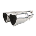 thumbnail image 2 of Embout d'Échappement Double en Forme de Cœur / Accessoire de Modification de Voiture pour une Performance et un Style Améliorés / Construction en Acier Inoxydable pour Berline, VUS Ou Voiture de Sport, 2 of 5