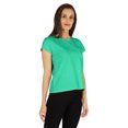 thumbnail image 3 of Inkmeso Solid Short Sleeve Basic T-Shirt For Womens Patch Pocket Casual Summer Basic Top, 3 of 7