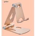 thumbnail image 3 of Phone Stand Adjustable Phone Stand Flat Solid Aluminum Stand Charging Base For Smartphone Accessories Rose Gold, 3 of 5