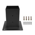 thumbnail image 2 of Gazebo Bracket, Galvanized Powder Coated Fully Welded Wood Post Bracket, Heavy Duty 4 Way Right Angle Corner Bracket, DIY Pergola Hardware Kit for Outdoor, 2 of 7