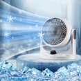 thumbnail image 1 of Wzzjkit Desk Fan Small Fan Desktop Electric Fan Desktop Small Large Wind Ultraquiet Office Desk Portable Student Fan Long Version High-speed Concentrated Engine Wide-angle, 1 of 7