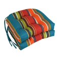 thumbnail image 1 of Coussins de Chaise Tuftés en Forme de U pour l'Extérieur en Polyester Filé de 16 Po (Ensemble de 2), 1 of 1