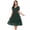 Green, variant on fartey Lace Dress for Women Vintage Floral Flared Swing Solid Color Midi Dresses Tunic Comfy V Neck Party Sundress Layered Short Sleeve Wedding Guest Evening Dresses