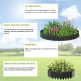 thumbnail image 3 of Garden Edging Border & Fences - Heavy-Duty Plastic Lawn Edging Kit w/ Anchoring Pegs ,Landscape Border for Yard, Flower Beds, No-Dig Garden Edging Garden Fences, 3 of 8