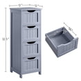 thumbnail image 4 of Yaheetech Free-Standing Bathroom Floor Cabinet with 4 Drawers, 4 of 6