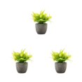 thumbnail image 3 of Decodeary Green Eco-friendly Artificial Money Tree In Pot Long-lasting Durability Realistic Appearance yellow rose 3Set, 3 of 6