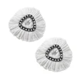 thumbnail image 1 of White Mop Head Cloth Replacement Microfiber Mop Refills Spin Mop Cloth Replacement Head for Vileda O-cedar Replacement Mop Heads, 1 of 5
