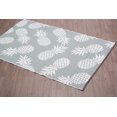 thumbnail image 2 of Erbanica Fiesta Tapis Réversible Intérieur Extérieur Gris Pineapple, 6 Pieds x 9 Pieds, Léger, Protection UV, 2 of 3